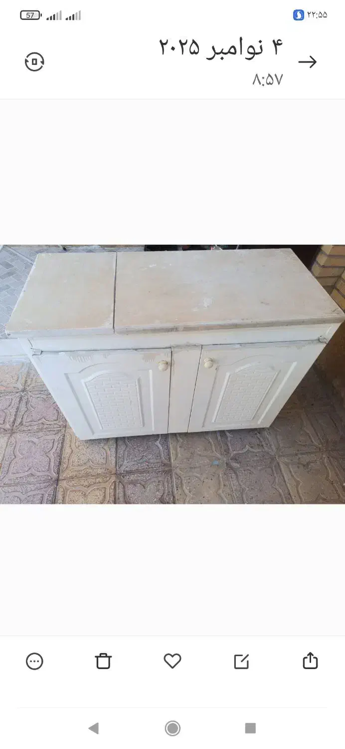 ۲عدد کابینت دودرب همراه با سنگ آن|مصالح و تجهیزات ساختمان|جهرم, |دیوار