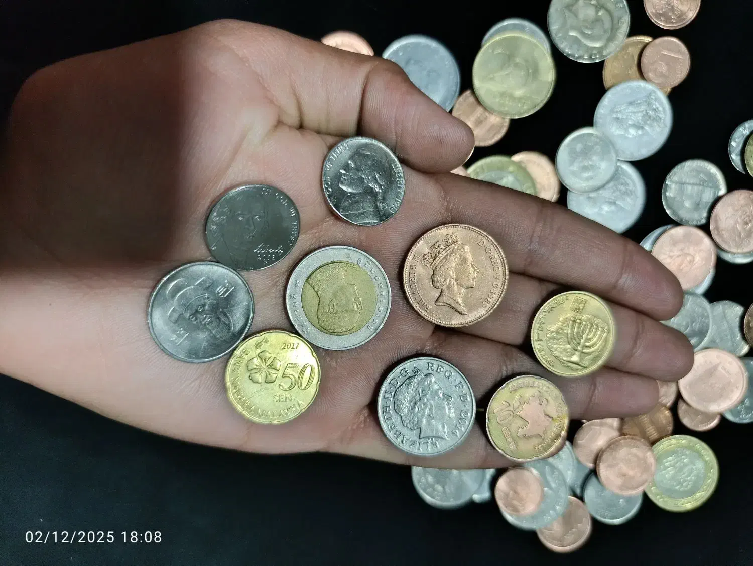 100 عدد سکه خارجی آمریکا انگلیس و ...|کلکسیون سکه، تمبر، اسکناس|بم, |دیوار