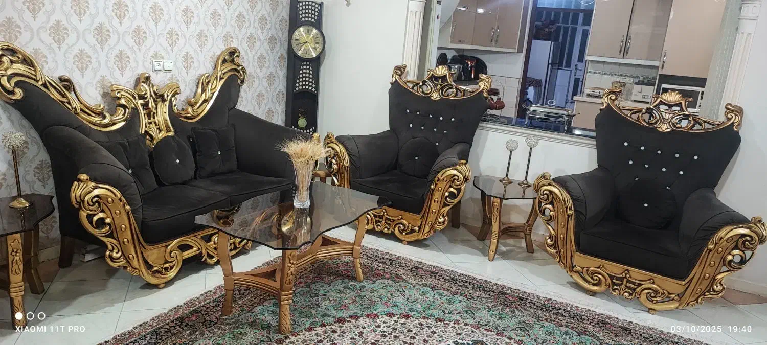 مبلمان سلطنتی|مبلمان خانگی و میز عسلی|اهواز, فرهنگ شهر|دیوار