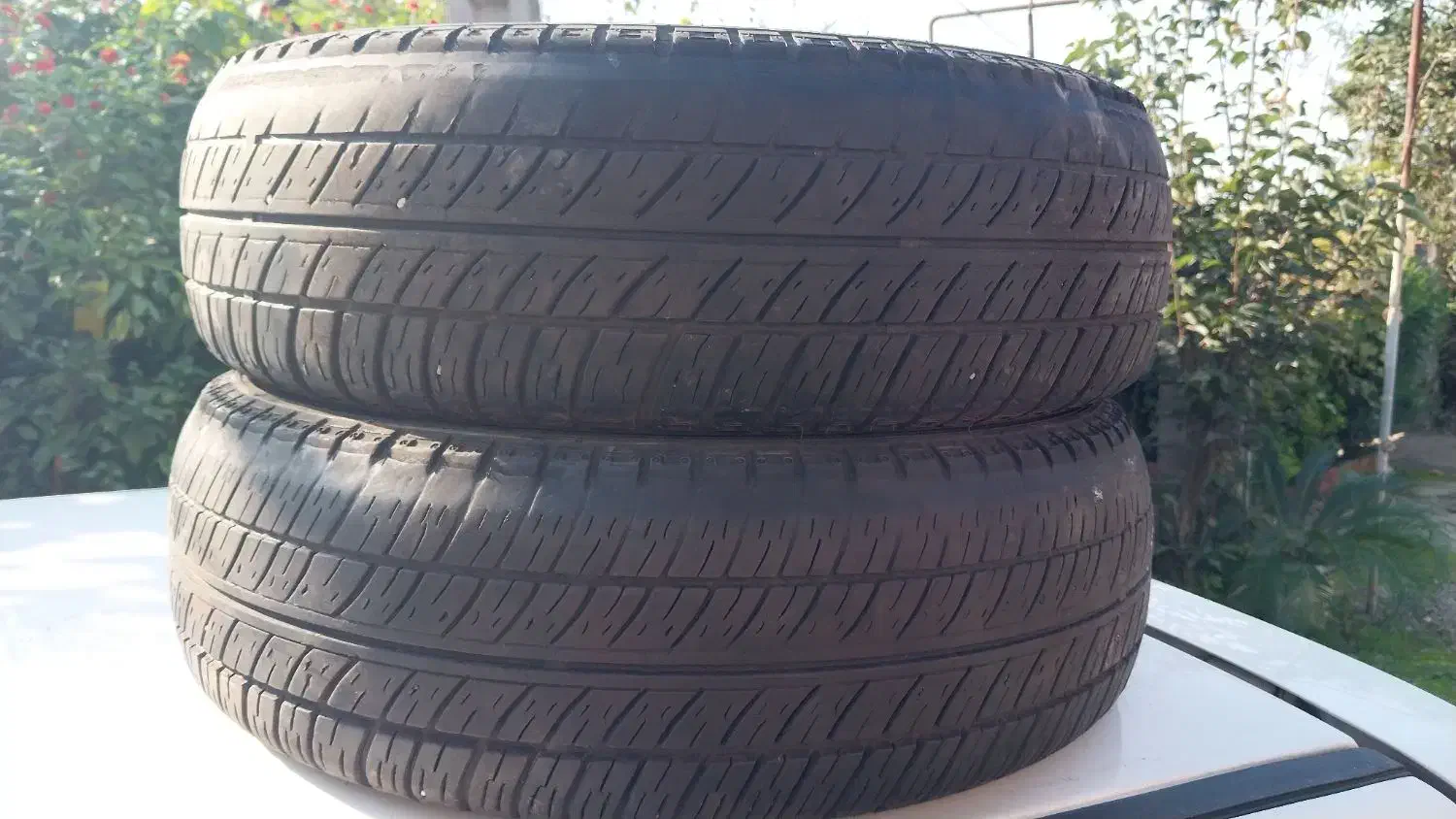 یک جفت لاستیک پراید 165|قطعات یدکی و لوازم جانبی|املش, |دیوار