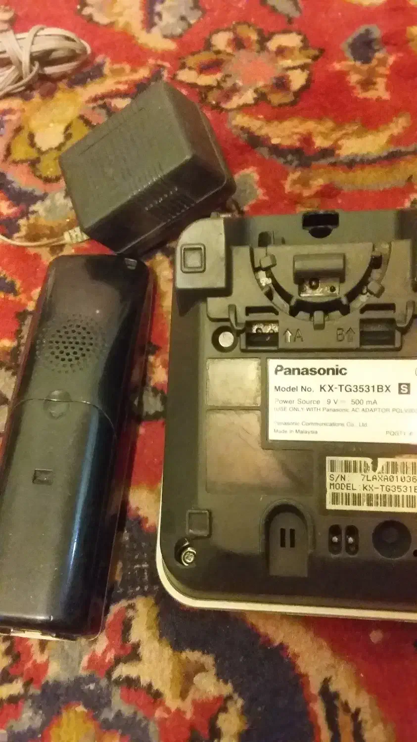 تلفن بیسیم پاناسونیک تمیز و سالم|تلفن رومیزی|قزوین, |دیوار