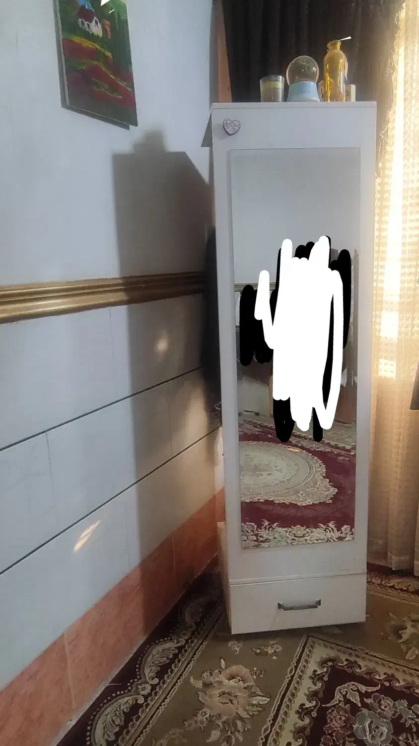 آینه قدی کشاب دار|آینه|بهبهان, |دیوار