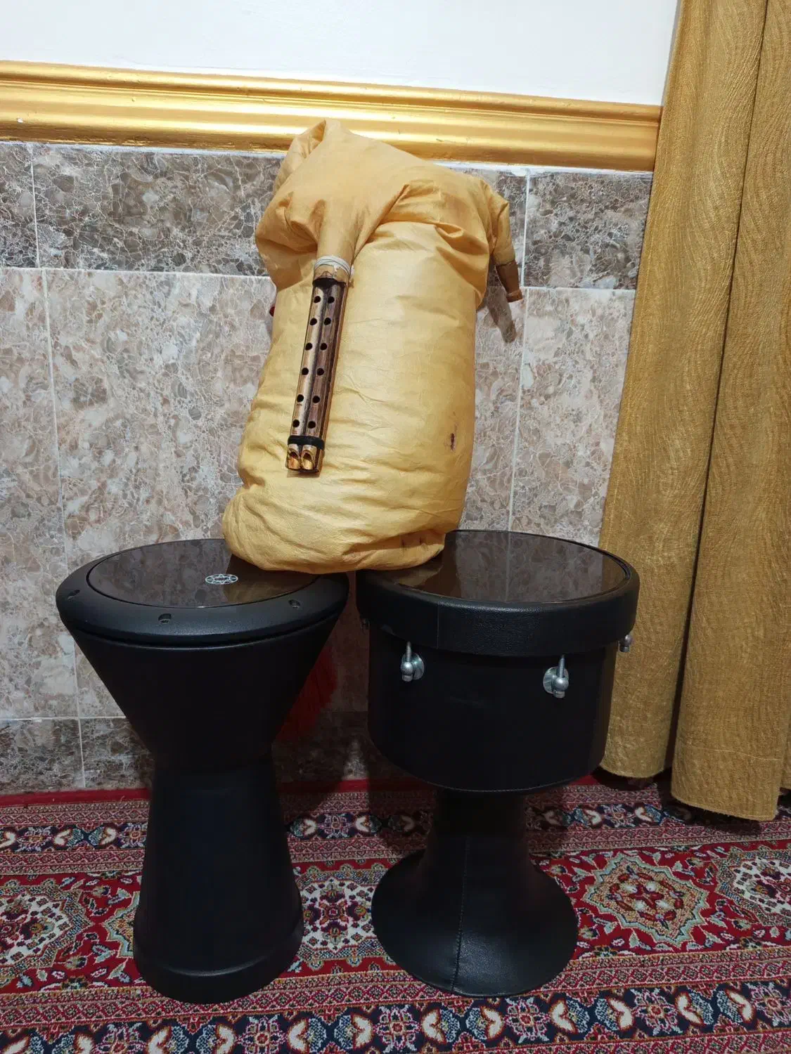 نی انبان و ضرب تیمپو نو صفر|سازهای بادی|بندر کنگان, |دیوار