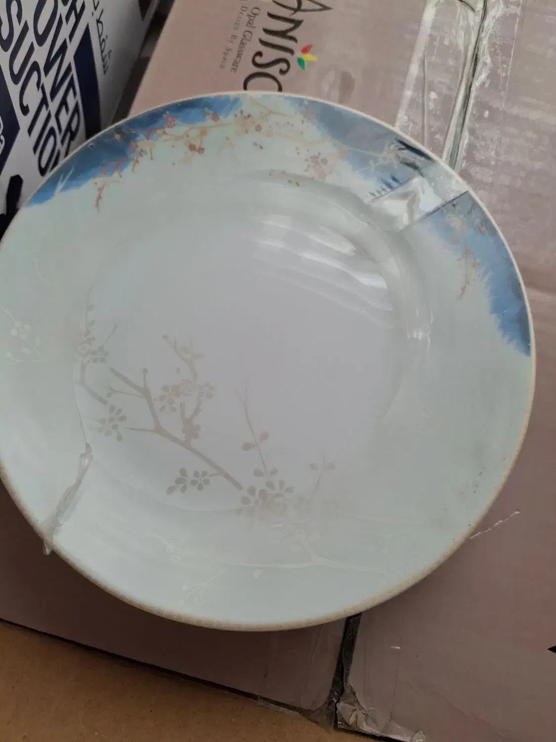 سرویس 26 پارچه اپال اسپانیا طرح نوژان ابی|ظروف سرو و پذیرایی|بندرعباس, |دیوار