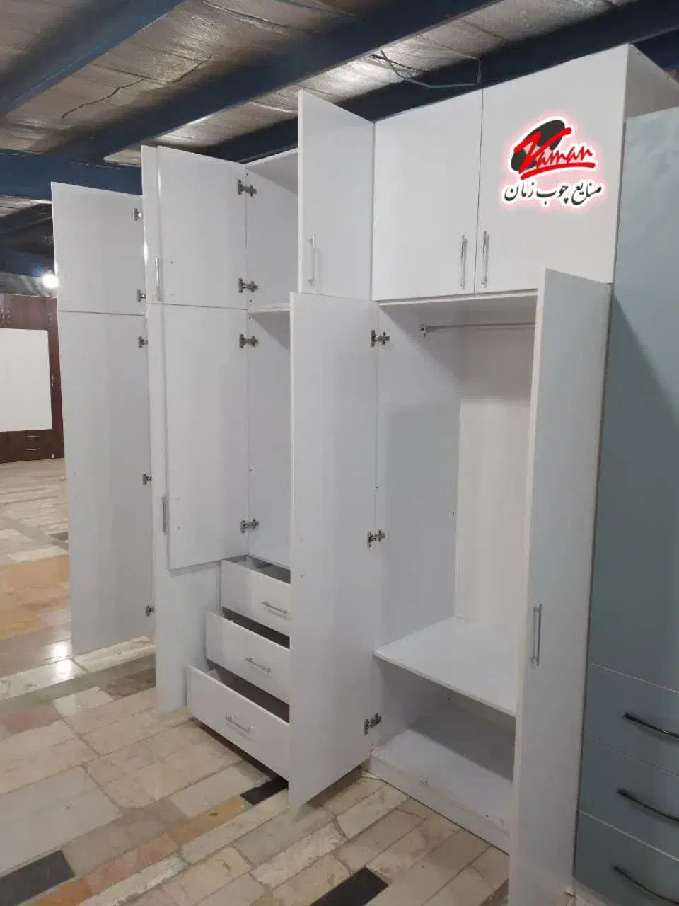 کمد دیواری آماده ۳ کشو مدل رکسا کد۱۶۸|جاکفشی، کمد، دراور|تهران, تجریش|دیوار