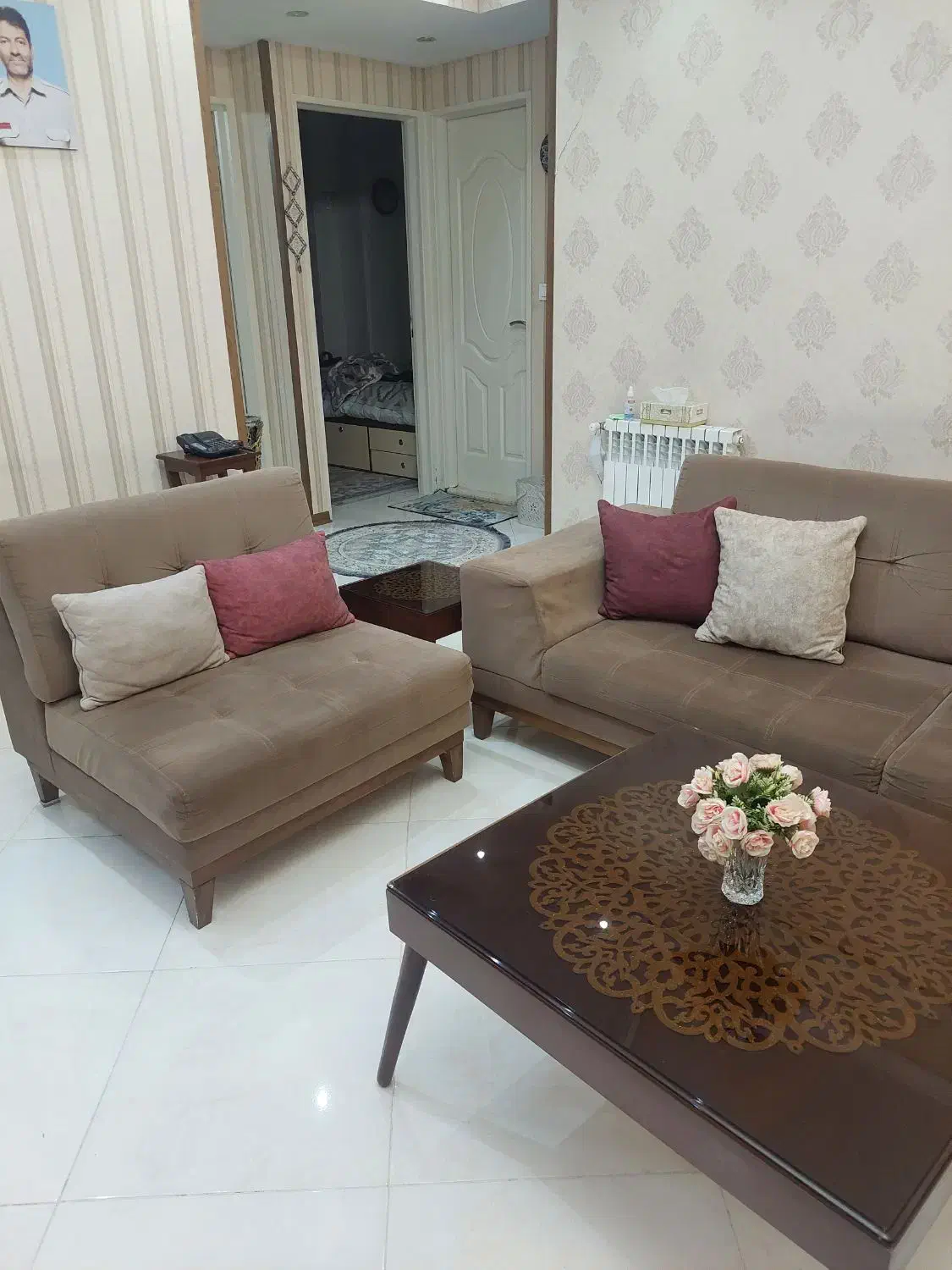 مبل ال راحتی با میز جلو مبلی و عسلی|مبلمان خانگی و میز عسلی|تهران, جوادیه تهرانپارس|دیوار