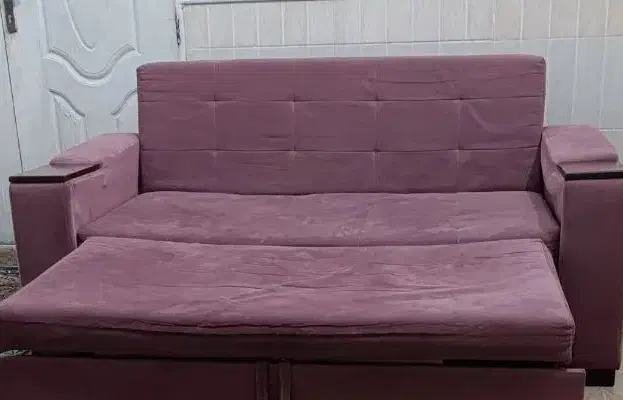 مبل تختشو 2 نفره تخت خواب شو سالم|مبلمان خانگی و میز عسلی|قم, کلهری|دیوار