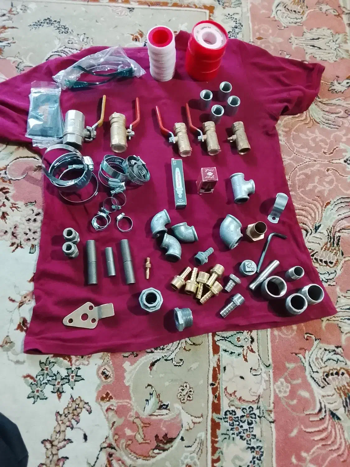 قطعات لوله کشی و جوشکاری باغبانی|ابزارآلات|فولادشهر, B6|دیوار