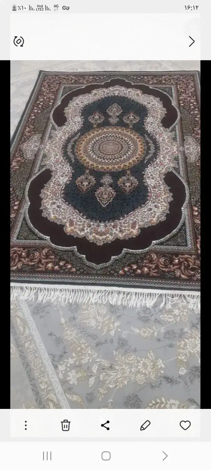 ۳تخته فرش ۴متری ویه کناره ۳متری ۷۰۰شانه ۲۵۵۰|فرش|باغستان, |دیوار