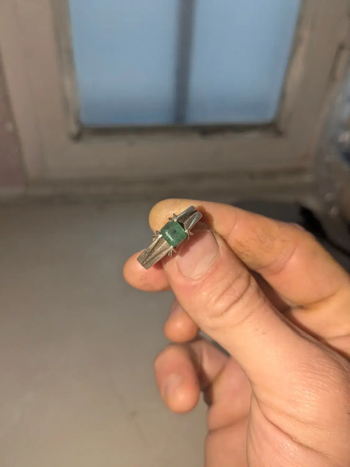 انگشتر زمرد کار دست|جواهرات|قم, زنبیل آباد|دیوار