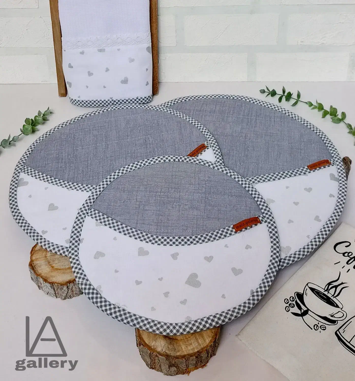 باکس نون سفید قلبی|سفره، حوله، دستمال آشپزخانه|بوکان, |دیوار