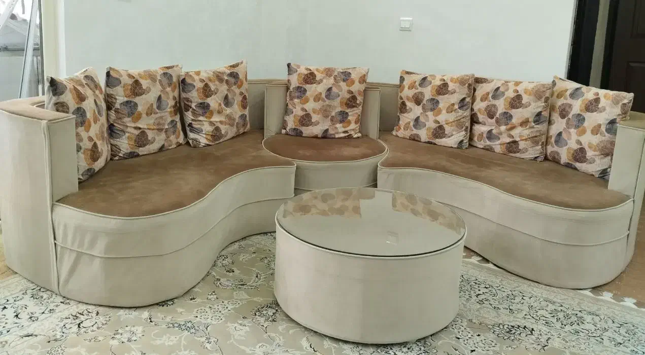 مبل ۷ نفره ال ماه|مبلمان خانگی و میز عسلی|فولادشهر, مسکن مهر فولادشهر|دیوار