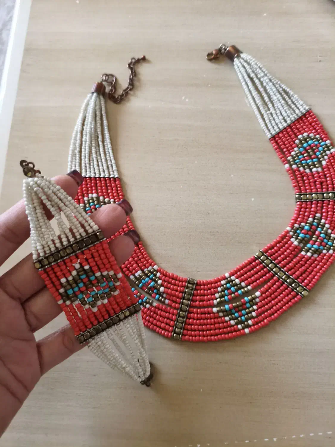 ست گردنبند و دستبند دست ساز|بدلیجات|شیراز, شهرک گلدشت محمدی|دیوار