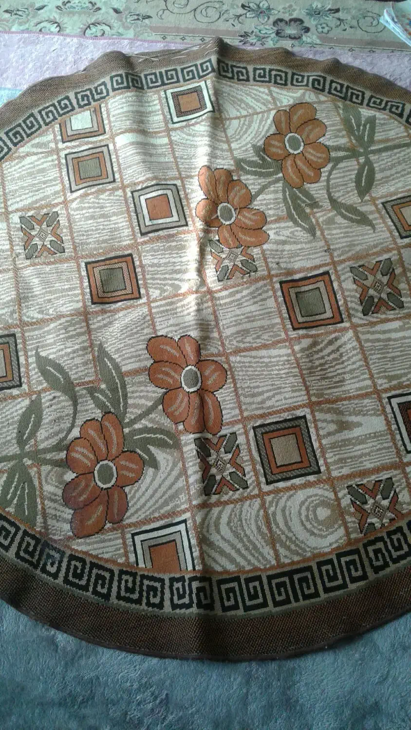 گلیم دایره ای|گلیم، جاجیم، گبه|خرمآباد, |دیوار