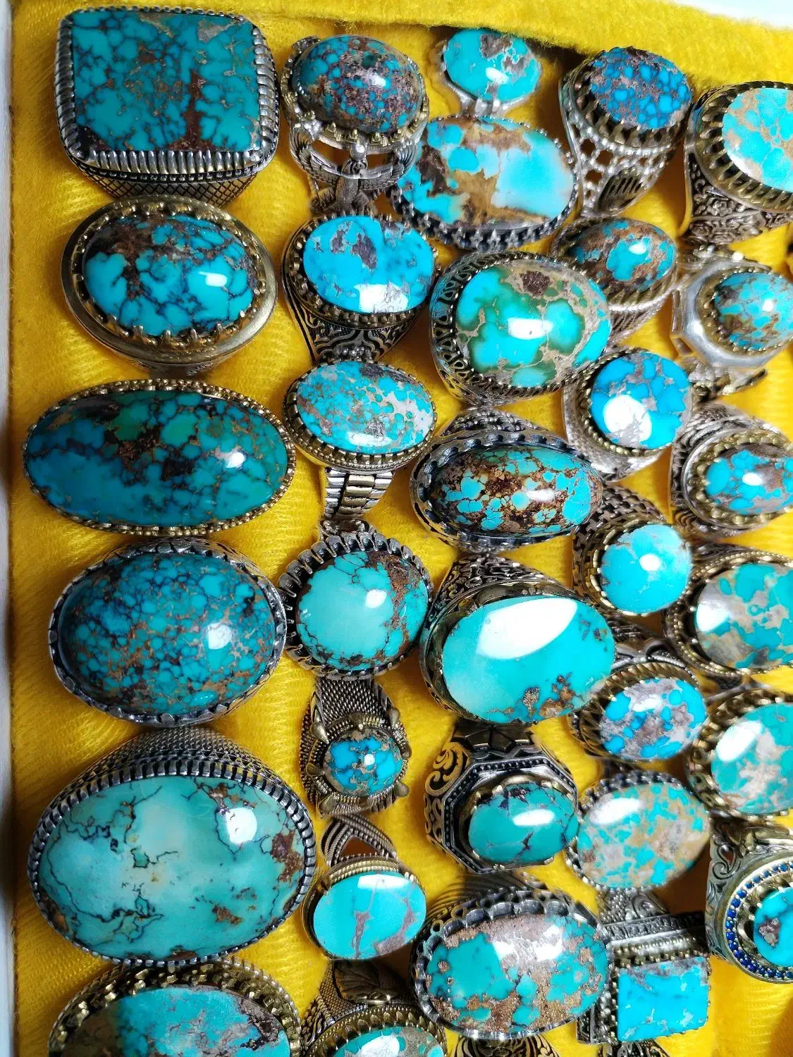 فروش انواع انگشتر نقره فیروزه نیشابور و..|جواهرات|نیشابور, بنیاد شهید|دیوار