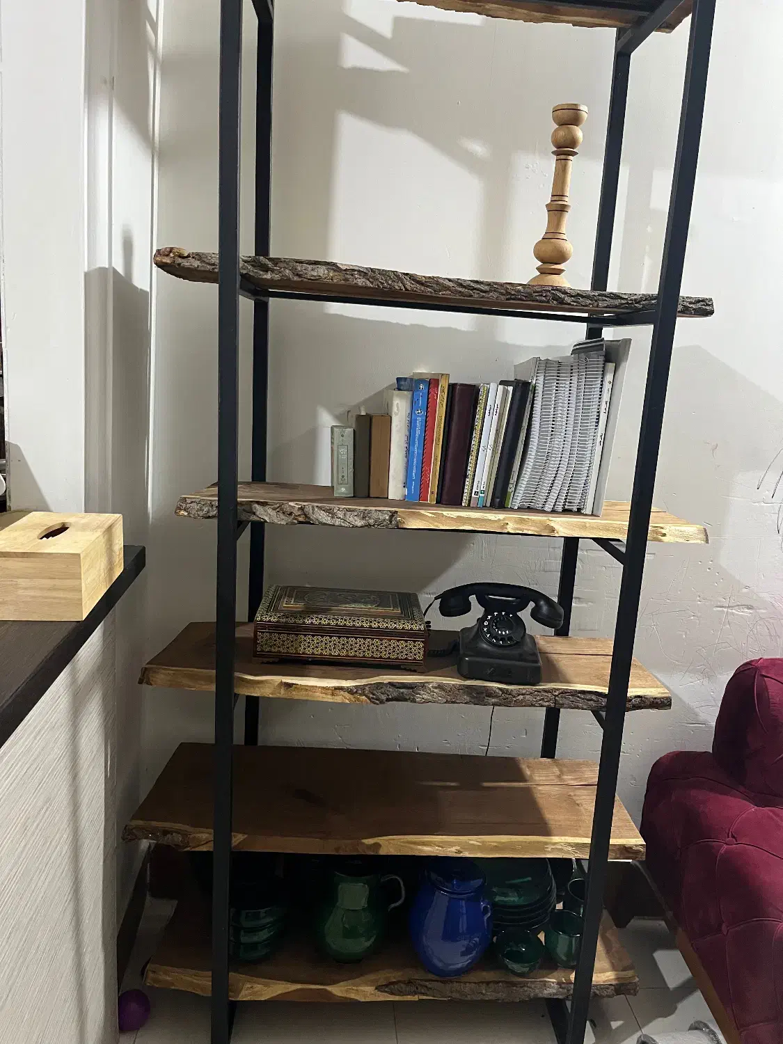 کتابخانه فلزی|کتابخانه، شلف، قفسههای دیواری|گرگان, |دیوار