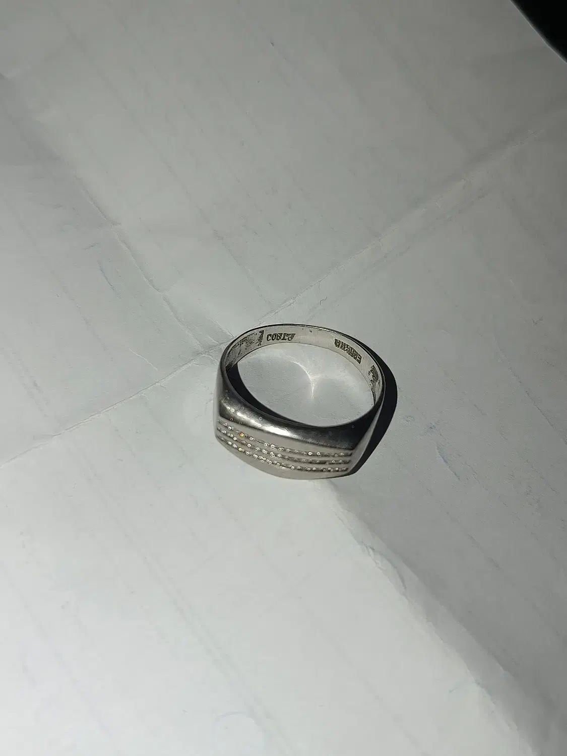 حلقه پلاتین مردانه ( نگین برلیان)|جواهرات|قم, حنیف نژاد|دیوار