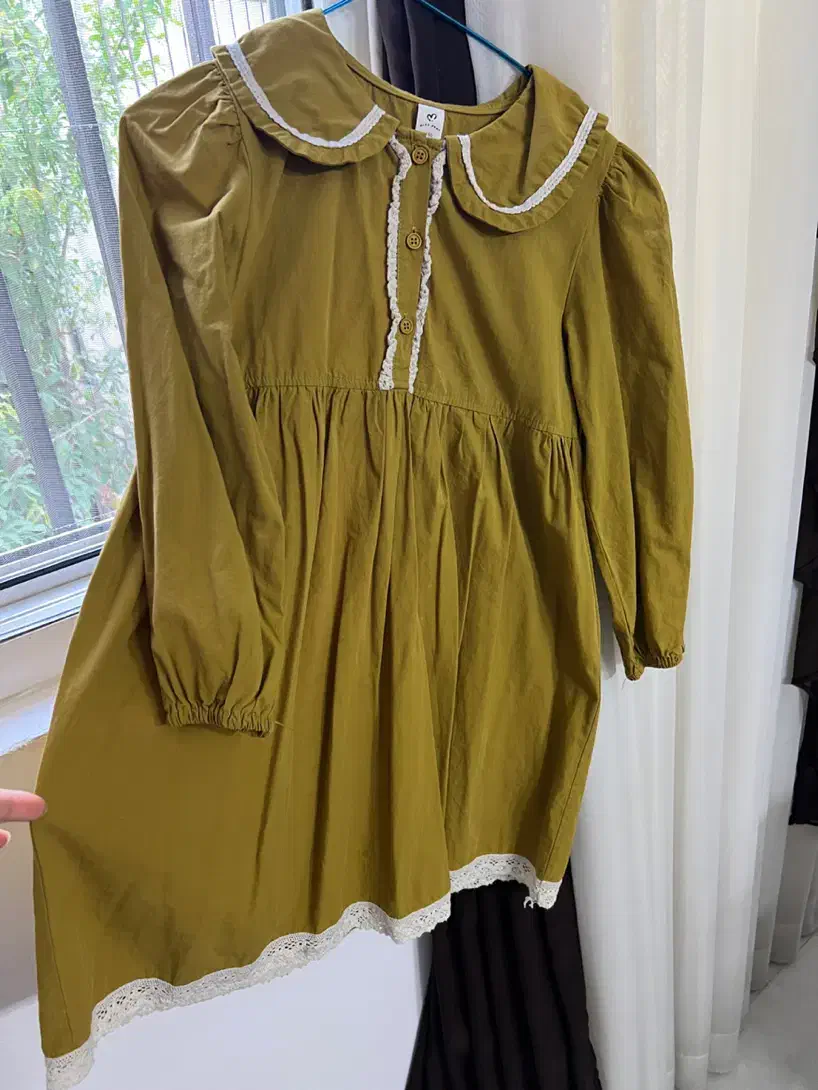 پیراهن رنگ خردلی کاملا نو|لباس|ساری, |دیوار