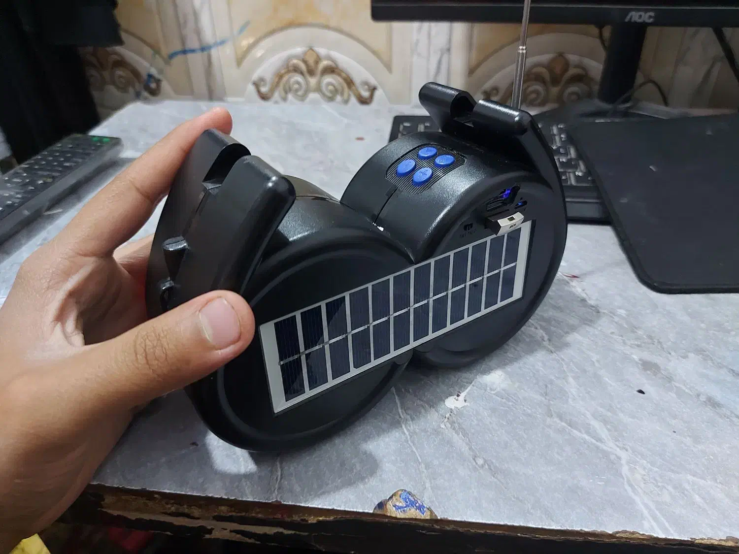 اسپیکر شارژی حرفه ای با پنل خورشیدی شارژ میشه|سیستم صوتی خانگی|زابل, |دیوار