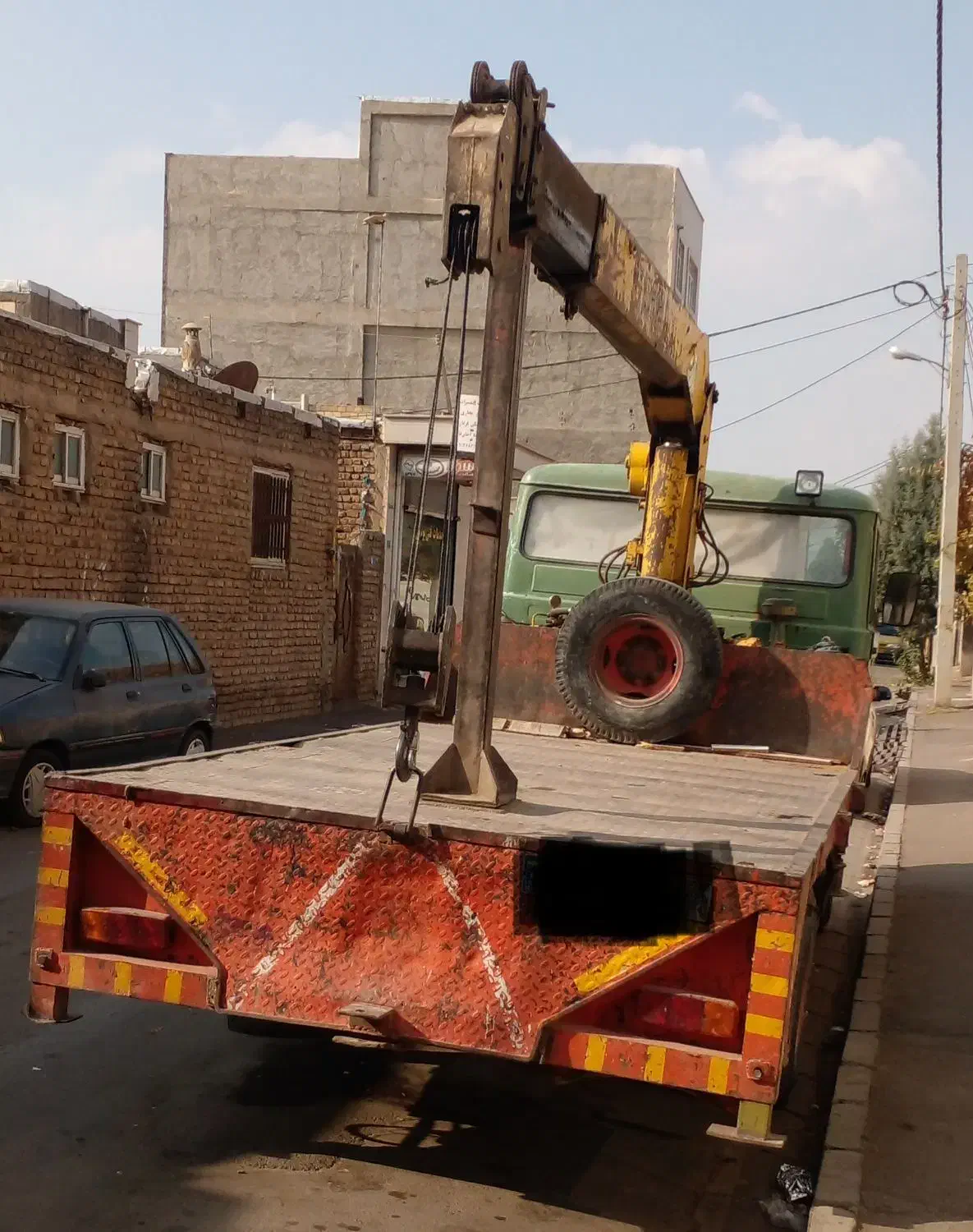 خاور۸۰۸ جرثقیل کفی دارمدل ۶۲ سالم وسرپا|خودرو سنگین|محمدیه-قزوین, |دیوار