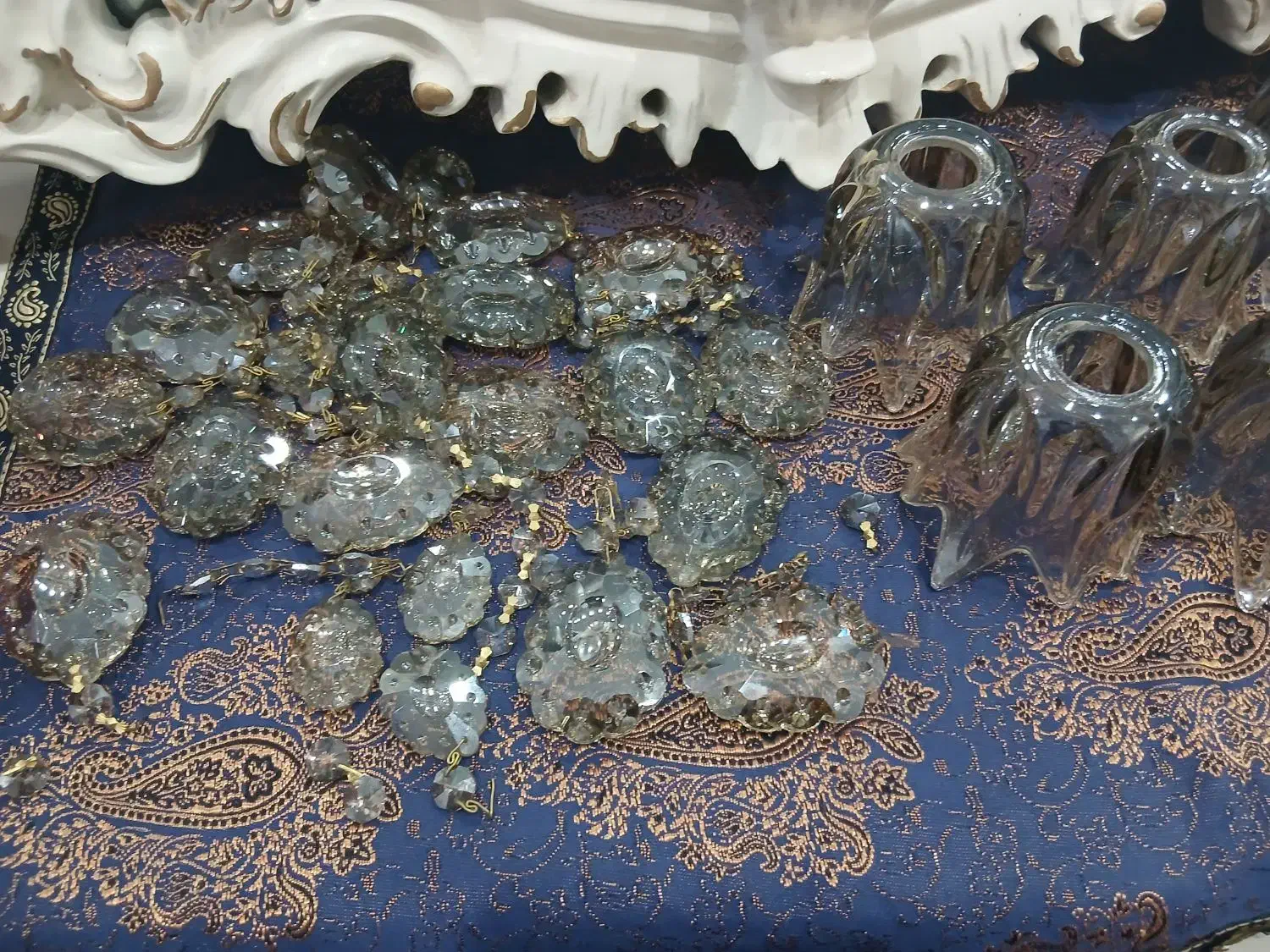 لوستر برنجی|لوستر و چراغ آویز|تهران, خزانه|دیوار