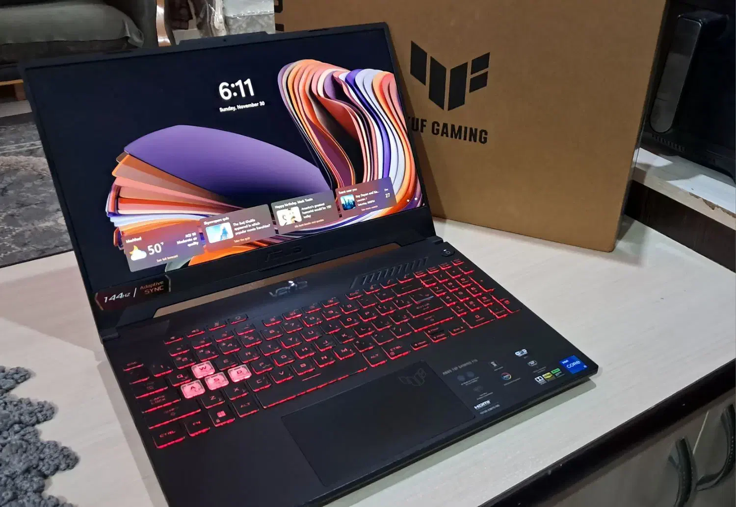 پ‌تاپ گیمینگ ASUS TUF Gaming F15  مدل FX507ZC4|رایانه همراه|مشهد, سرافرازان|دیوار