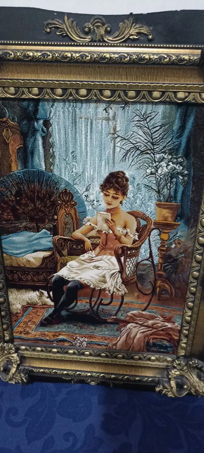 تابلو فرش ماشینی درحد نو|تابلو فرش|نورآباد, |دیوار