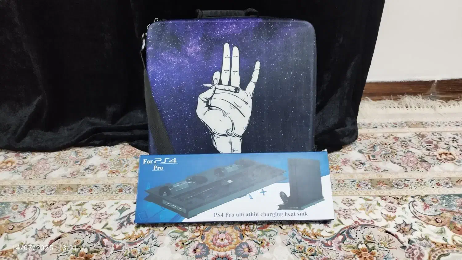 پایه فن و شارژر ps4 و کیف حمل پی اس ۴|کنسول، بازی ویدئویی و آنلاین|پرند, فاز ۳|دیوار