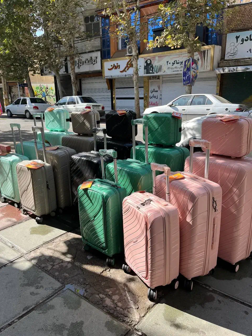 چمدان خارجی چهار تیکه ambest|کیف، کفش، کمربند|الوند, |دیوار