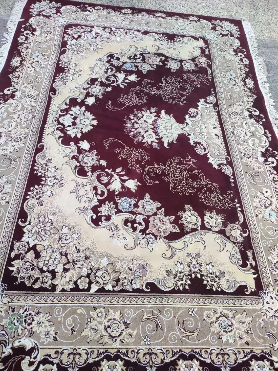 ۲ تخته ۶ متری زرشکی با نقشه های متفاوت|فرش|قم, نیروگاه|دیوار