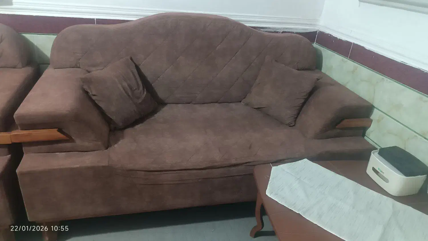 مبل هفت نفره بزرگ|مبلمان خانگی و میز عسلی|علی‌آباد کتول, |دیوار