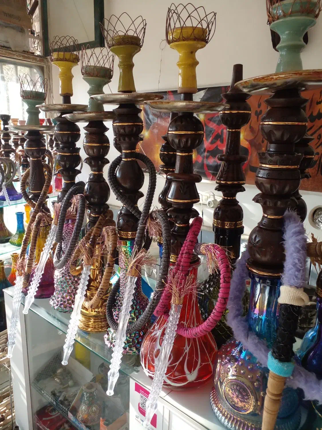 قلیان چوبی کامل|زیورآلات و اکسسوری|ساوه, |دیوار