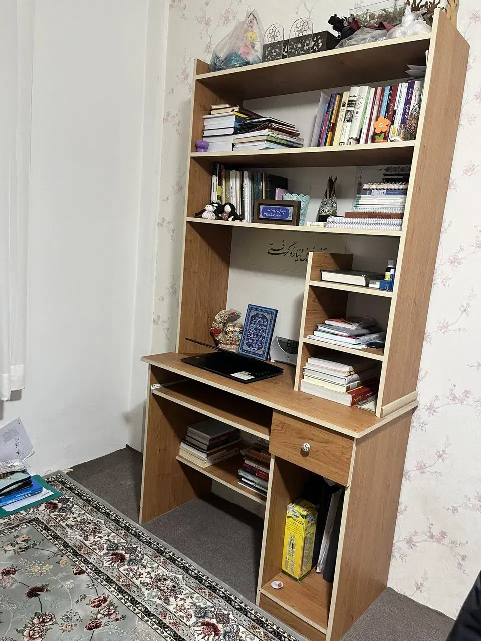 میز کامپیوتر و کتابخانه|میز تحریر و کامپیوتر|مشهد, صیاد شیرازی|دیوار