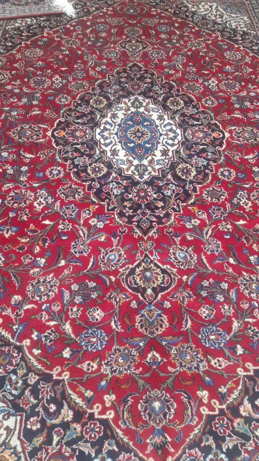 ۹متری کاشان جفتی لاکی درحد نو|فرش|اصفهان, نقش جهان|دیوار