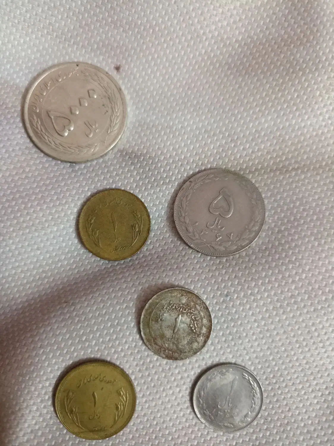 ۵ عدد سکه پهلوی|کلکسیون سکه، تمبر، اسکناس|خمینی‌شهر, |دیوار