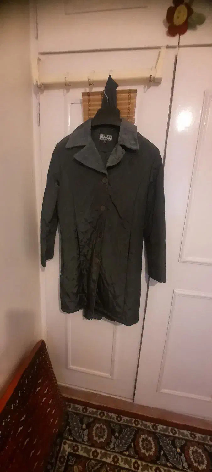 پالتومخمل آبی خوش رنگ|لباس|بلده, |دیوار