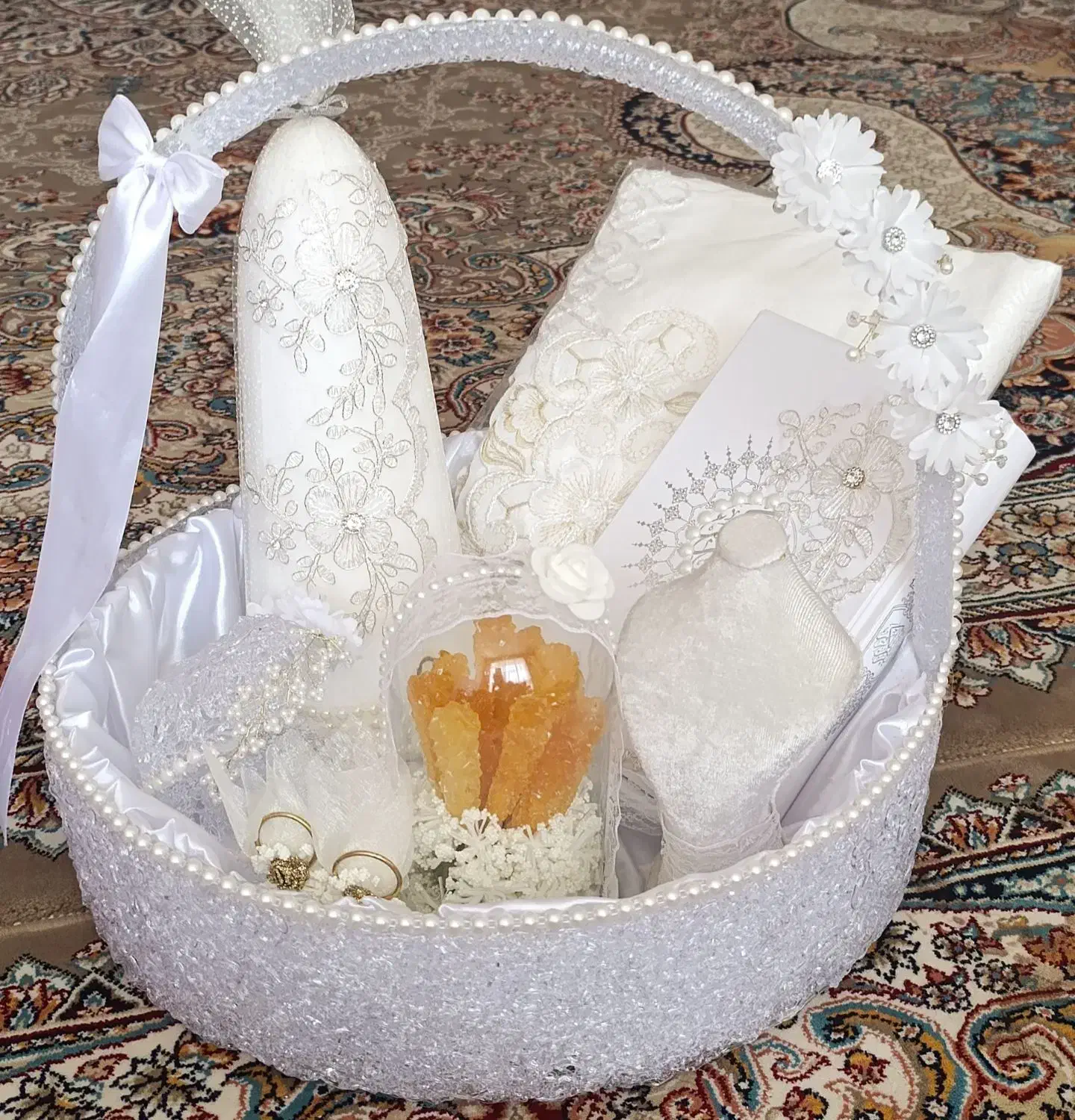 ست بله برون عروس 10تیکه|صنایع دستی و سایر لوازم تزئینی|سپیدان, |دیوار