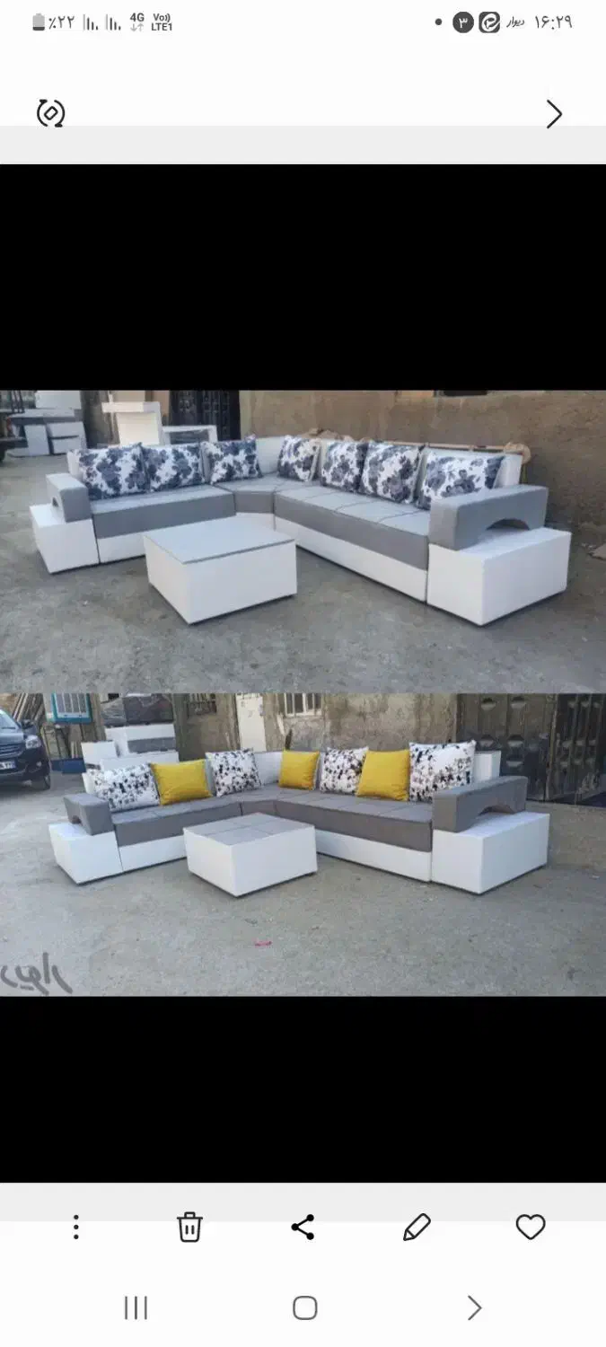 مبل ال راحتی کد ۰۳۴|مبلمان خانگی و میز عسلی|تهران, هفده شهریور|دیوار