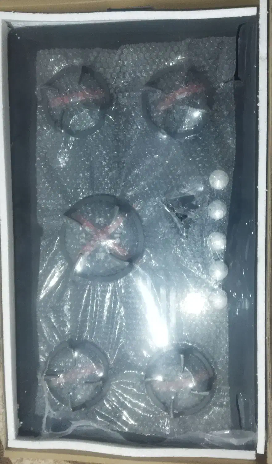 گاز ۵ شعله صفحه شیشیی نونو|اجاق گاز و لوازم برقی پختوپز|مینودشت, |دیوار