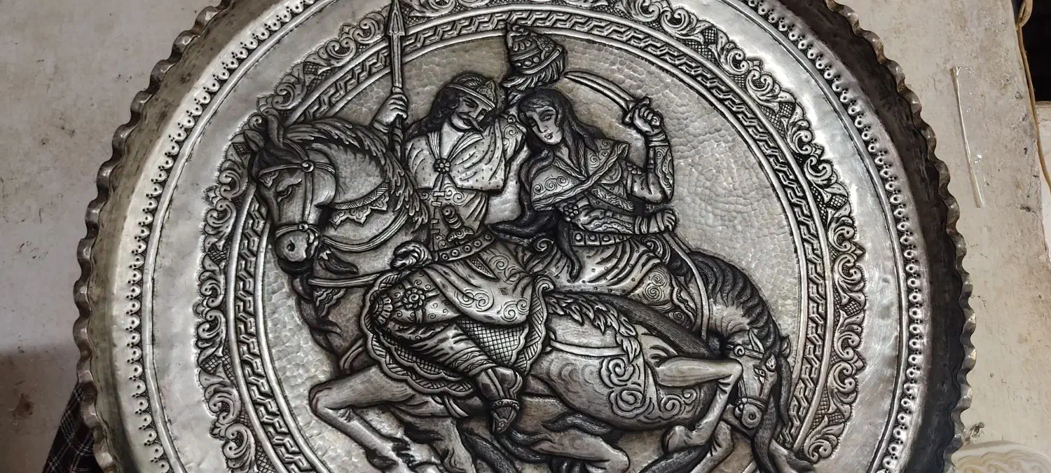 سینی قدیمی|صنایع دستی و سایر لوازم تزئینی|خمینی‌شهر, |دیوار