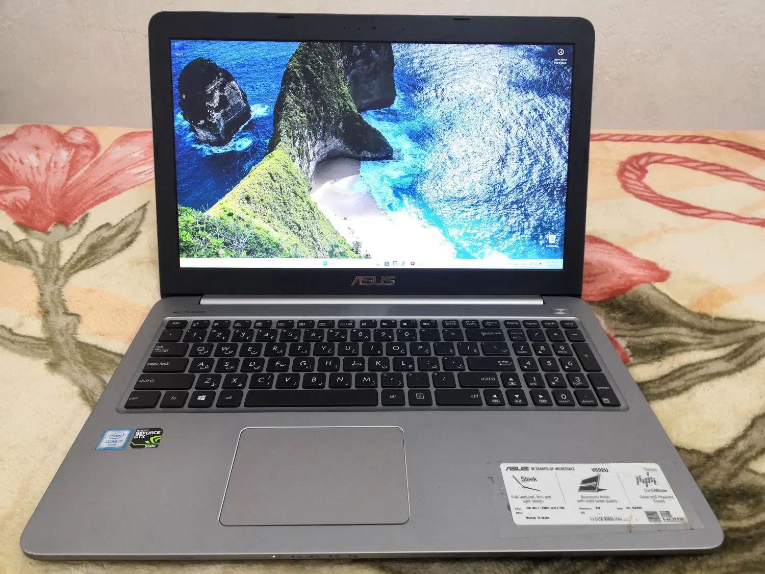 لپ تاپ ایسوس V502U بسیار تمیز و قوی|رایانه همراه|رشت, حمیدیان|دیوار