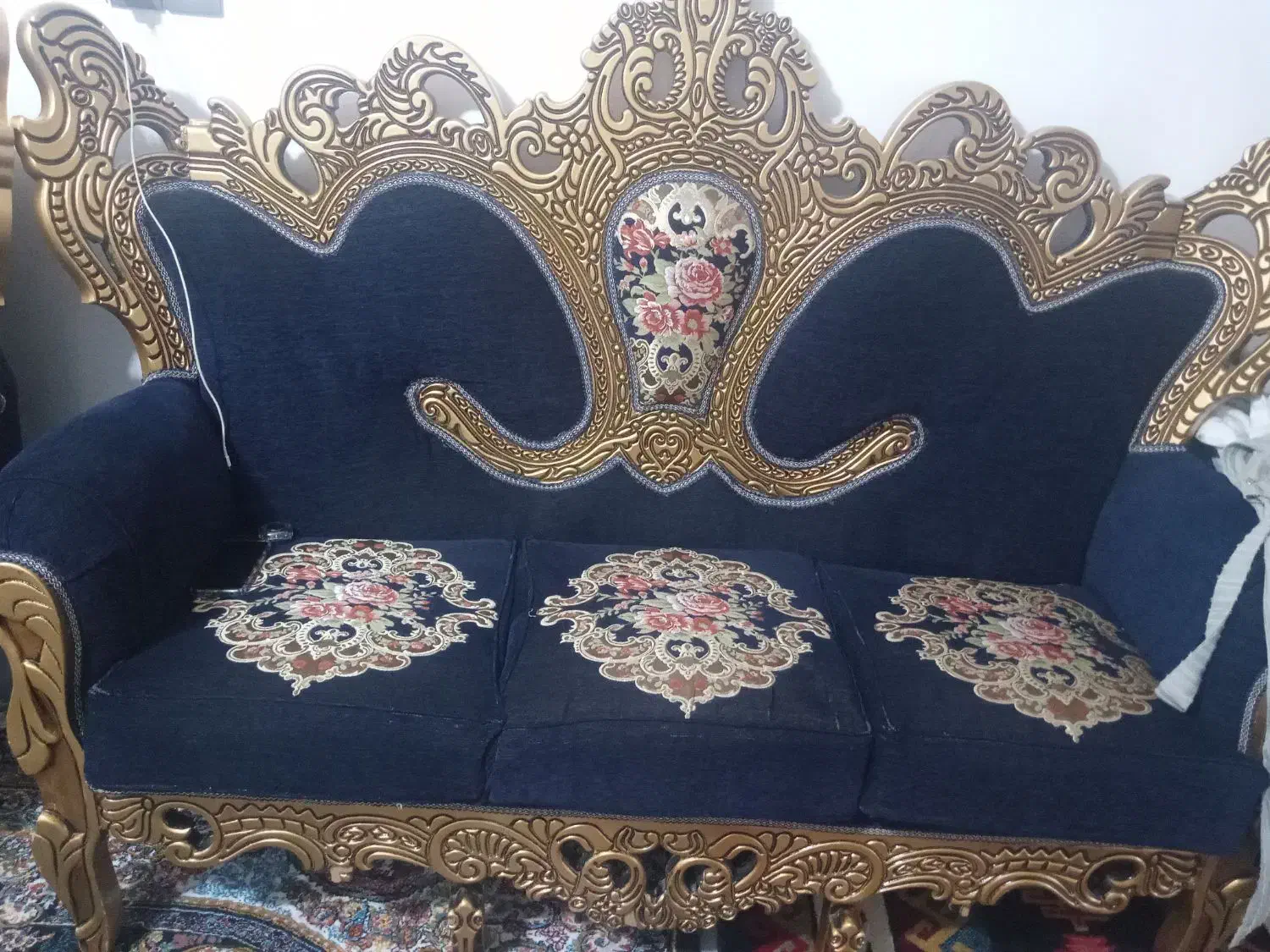 مبل سلطنتی سالم ب شرط|مبلمان خانگی و میز عسلی|مشگین شهر, |دیوار