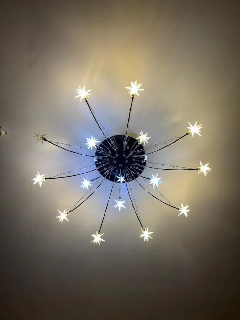 لوستر ستاره ۱۵ شاخه|لوستر و چراغ آویز|اصفهان, سروستان|دیوار