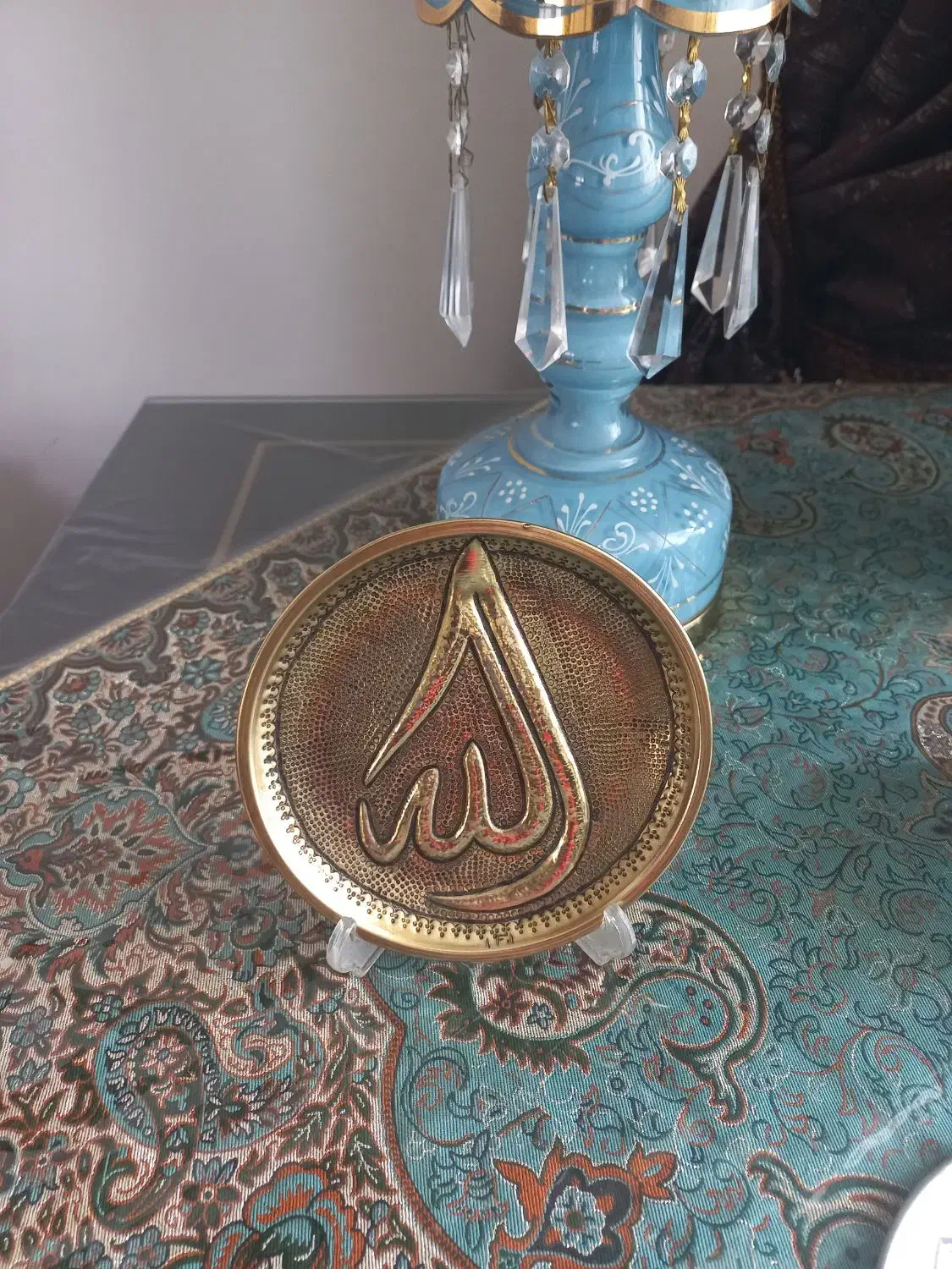 بشقاب طرح الله|صنایع دستی و سایر لوازم تزئینی|اردبیل, |دیوار