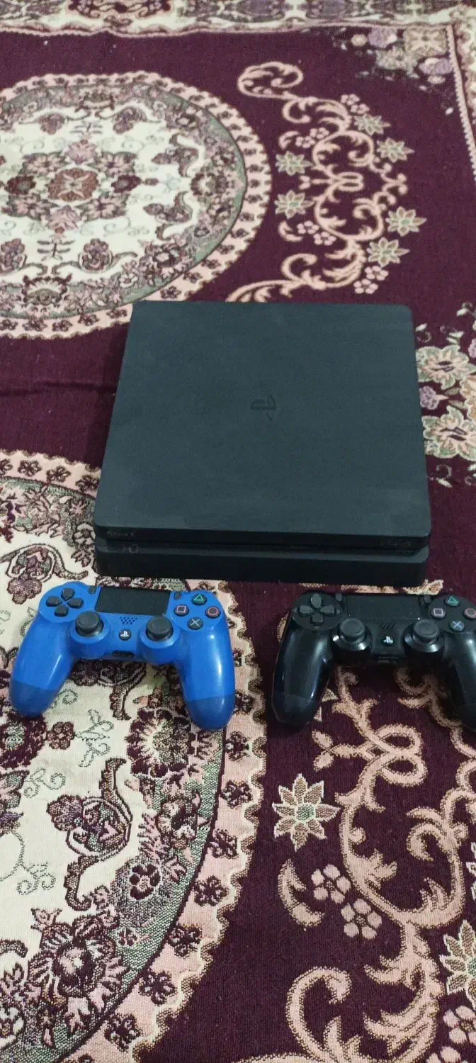 ps4 اسلیم 500GB دو دسته بدون بازشدگی|کنسول، بازی ویدئویی و آنلاین|کرج, کیانمهر|دیوار