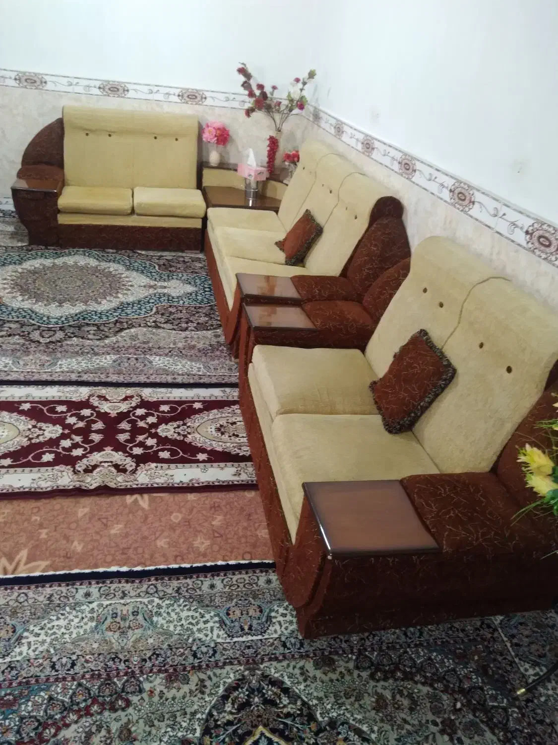 مبل ال ۷نفره|مبلمان خانگی و میز عسلی|کمیجان, |دیوار