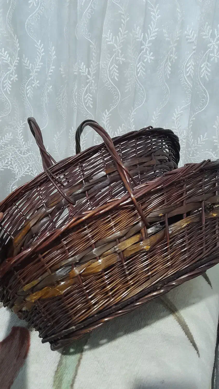 ۲ عدد سبد حصیری بزرگ و متوسط نوی نو،مناسب شب چله|صنایع دستی و سایر لوازم تزئینی|مشهد, فرهنگیان (شهرک غرب)|دیوار