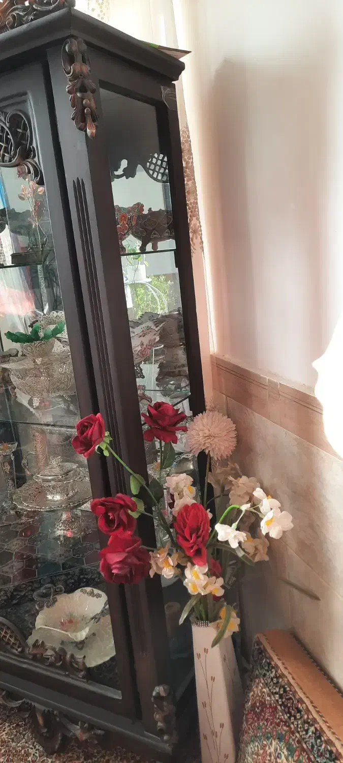 بوفه تمام چوب|بوفه، ویترین، کنسول|کرمان, |دیوار