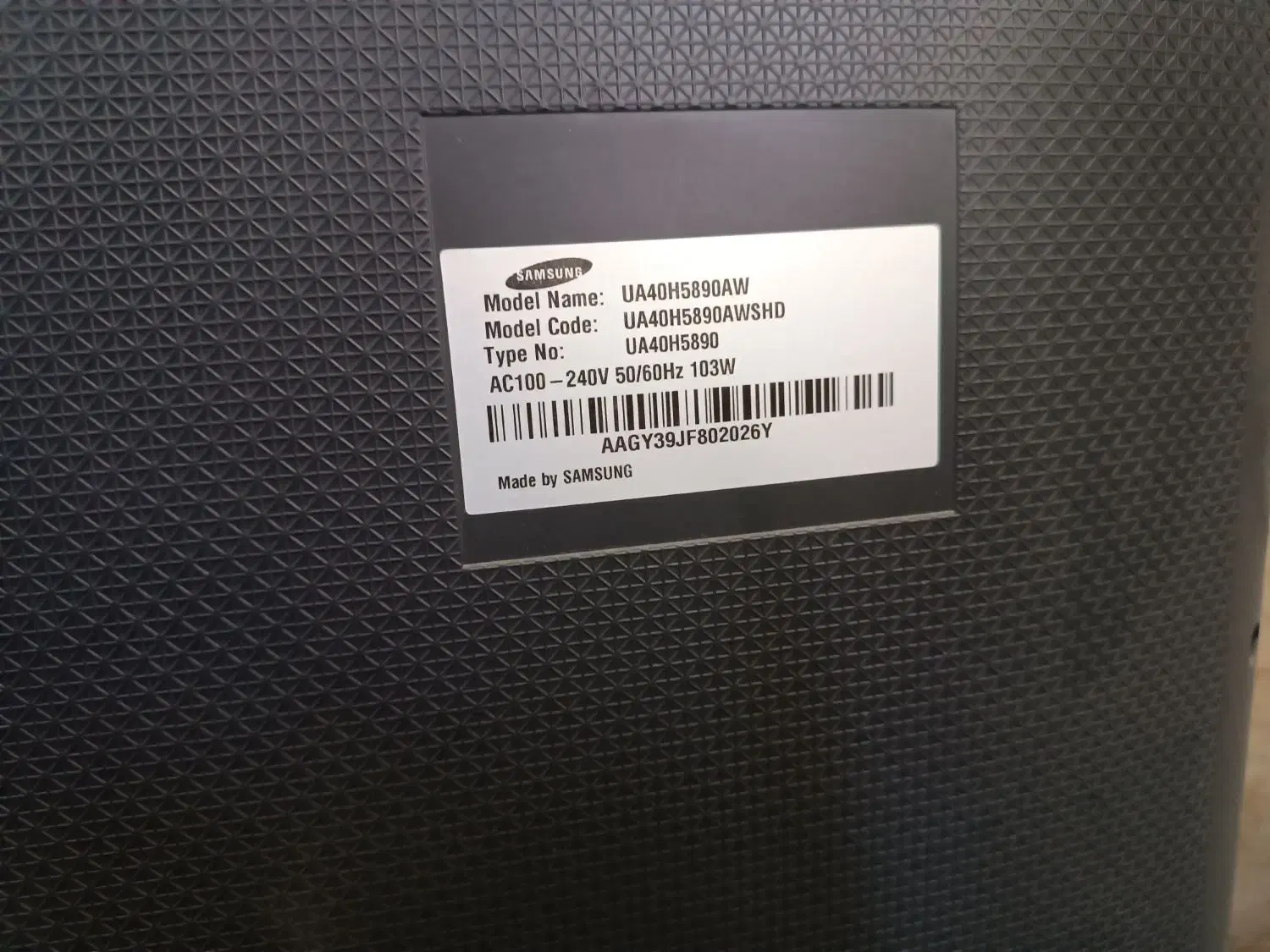 تلویزیون 40 اینچ سامسونگ ال ایدی|تلویزیون و پروژکتور|دهلران, |دیوار