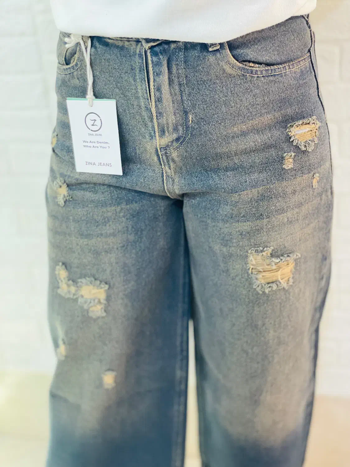 شلوارجین زاپدار|لباس|لشت نشا, |دیوار